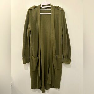 Talbots long cardigan, size S.